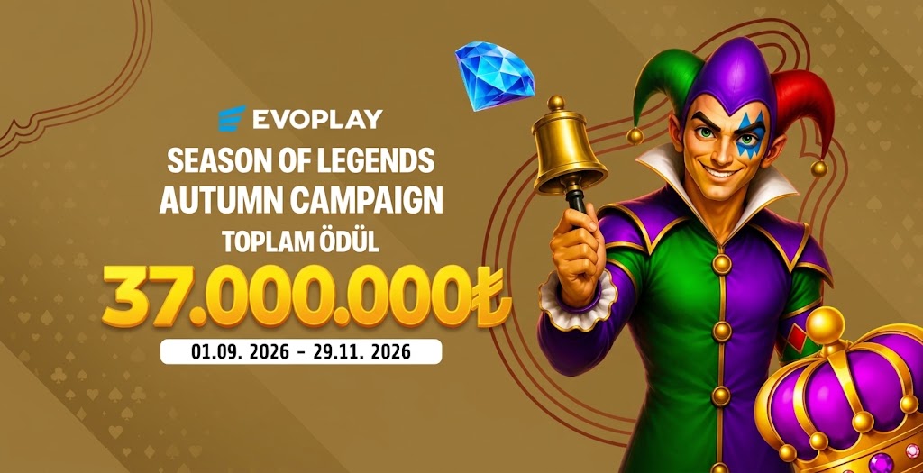 Evoplay sağlayıcısının seçili oyunlarında toplam 37.000.000₺ ödüllü turnuvasına hemen katıl!